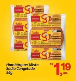 Fort Atacadista Hambúrguer Misto Sadia Congelado oferta