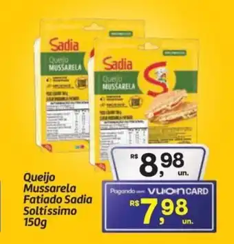 Queijo Mussarela Fatiado Sadia Soltíssimo