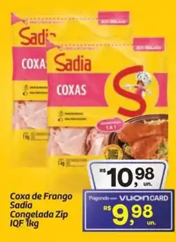 Fort Atacadista Coxa de Frango Sadia Congelada Zip IQF oferta