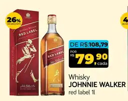 Cometa Supermercados Whisky JOHNNIE WALKER. red label oferta