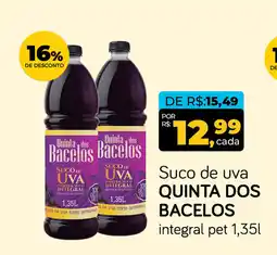 Cometa Supermercados Suco de uva QUINTA DOS BACELOS integral pet oferta