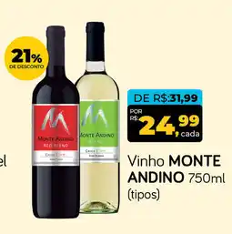 Cometa Supermercados Vinho MONTE ANDINO oferta