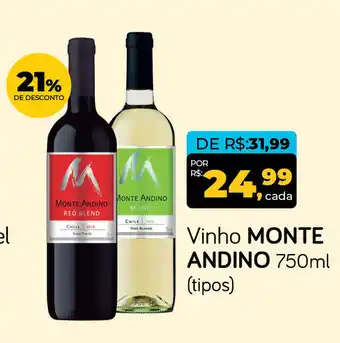 Cometa Supermercados Vinho MONTE ANDINO oferta
