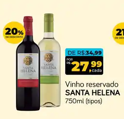 Cometa Supermercados Vinho reservado SANTA HELENA oferta