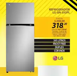 Lojas Cem Refrigerador lg gn-392pl oferta