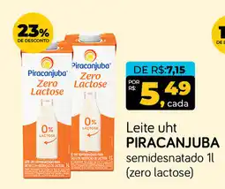 Cometa Supermercados Leite uht PIRACANJUBA semidesnatado oferta