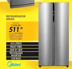 Lojas Cem Refrigerador midea oferta