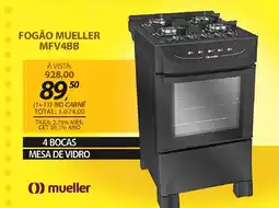 Lojas Cem Fogão mueller MFV4BB oferta