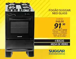Lojas Cem Fogão suggar neo glass oferta
