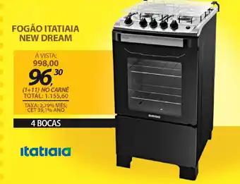 Lojas Cem Fogão itatiaia new dream oferta