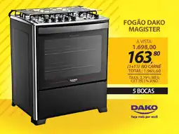 Lojas Cem Fogão dako magister oferta