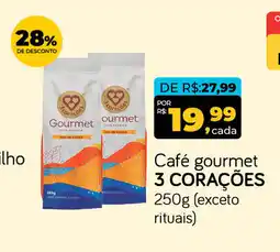 Cometa Supermercados Café gourmet 3 CORAÇÕES oferta