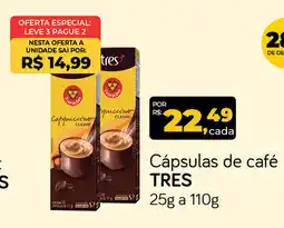 Cometa Supermercados Cápsulas de café TRES oferta