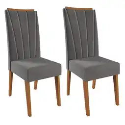 Benoit Conjunto 2 Cadeiras Viero Safira Veludo 101x41x61cm oferta