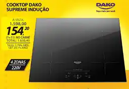 Lojas Cem Cooktop dako supreme indução oferta