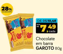 Cometa Supermercados Chocolate em barra GAROTO oferta