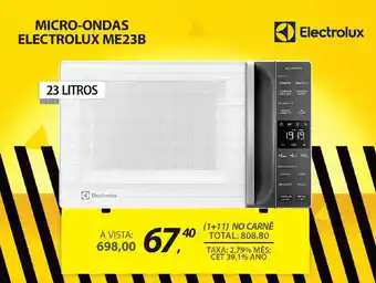 Lojas Cem Micro-ondas electrolux me23b oferta