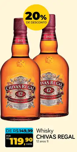 Cometa Supermercados Whisky CHIVAS REGAL 12 anos oferta
