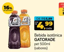 Cometa Supermercados Bebida isotônica GATORADE pet oferta