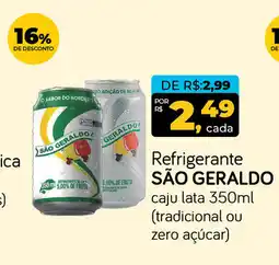 Cometa Supermercados Refrigerante SÃO GERALDO caju lata oferta