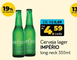 Cometa Supermercados Cerveja lager IMPÉRIO long neck oferta