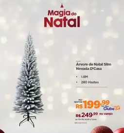 Casa Freitas Árvore de Natal Slim Nevada D'Casa oferta