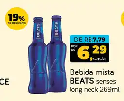 Cometa Supermercados Bebida mista BEATS senses long neck oferta