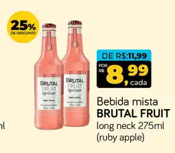 Cometa Supermercados Bebida mista BRUTAL FRUIT long neck oferta