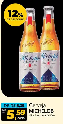 Cometa Supermercados Cerveja MICHELOB ultra long neck oferta