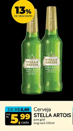 Cometa Supermercados Ceveja STELLA ARTOIS pure gold long neck oferta