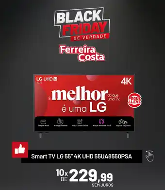 Smart TV LG 55" 4K UHD 55UA8550PSA