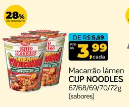 Cometa Supermercados Macarrão lámen CUP NOODLES oferta