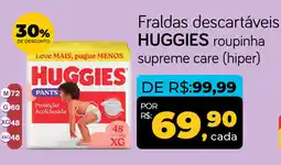 Cometa Supermercados Fraldas descartáveis HUGGIES roupinha supreme care (hiper) oferta