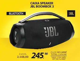 Lojas Cem Caixa speaker jbl boombox 3 oferta