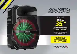 Lojas Cem Caixa acústica polyvox xc710t oferta