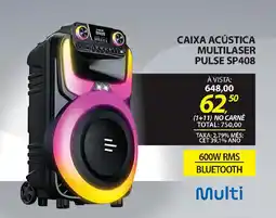 Lojas Cem Caixa acústica multilaser pulse sp408 oferta