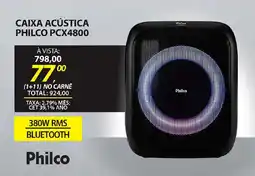 Lojas Cem Caixa acústica philco pcx4800 oferta