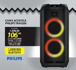 Lojas Cem Caixa acústica philips tax4209 oferta