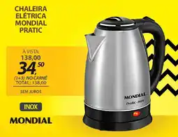 Lojas Cem Chaleira elétrica mondial pratic oferta