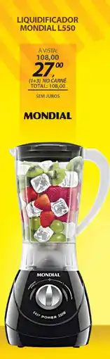 Lojas Cem Liquidificador mondial l550 oferta
