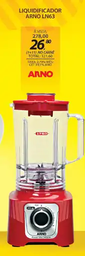 Lojas Cem Liquidificador arno ln63 oferta