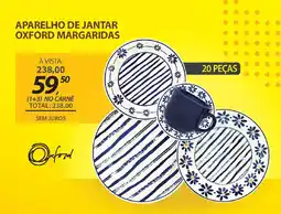 Lojas Cem Aparelho de jantar oxford margaridas oferta