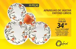 Lojas Cem Aparelho de jantar oxford lírios oferta