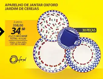 Lojas Cem Aparelho de jantar oxford jardim de cerejas oferta