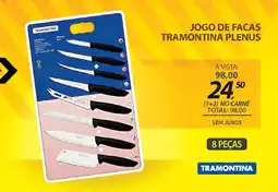 Lojas Cem Jogo de facas tramontina plenus oferta