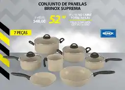 Lojas Cem Conjunto de panelas brinox suprema oferta