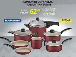 Lojas Cem Conjunto de panelas tramontina turim oferta
