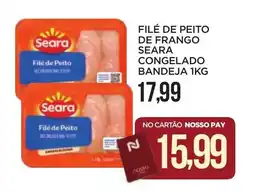 Apoio Mineiro Filé de peito de frango seara congelado bandeja oferta