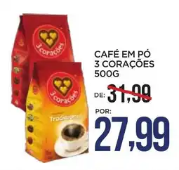 Apoio Mineiro Café em pó 3 corações oferta