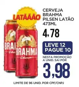 Apoio Mineiro Cerveja brahma pilsen latão oferta